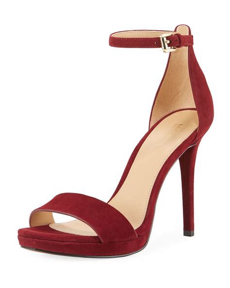 hutton suede sandal size michael kors|Hutton Suede Sandal .